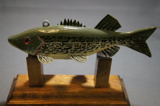 Stripped Bass (?) Weighted Fish Decoy By James Stangland
