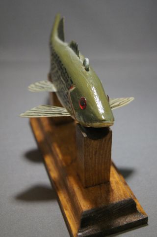 STRIPPED BASS (?) WEIGHTED FISH DECOY by JAMES STANGLAND 3