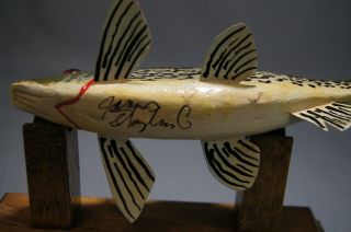 STRIPPED BASS (?) WEIGHTED FISH DECOY by JAMES STANGLAND 4