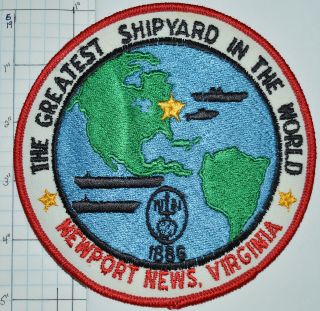 Virginia,  Newport News Naval Greatest Shipyard 5 " Navy Patch