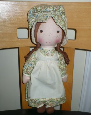 Vintage Holly Hobbie Heather Rag Doll Never Played With 15 "