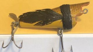 Vintage - Weezel Sparrow - Wooden W/dark Feathers - 3 1/2” - -