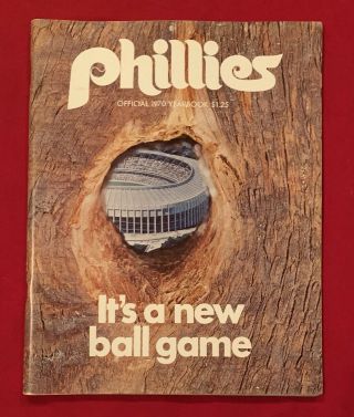 1970 Philadelphia Phillies Yearbook Early Vintage Mlb Baseball Antique Old 70s