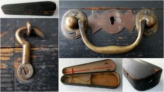 Antique 19th Century Wood Coffin Style Violin Case Full Size (4/4)