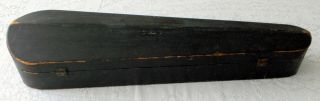 Antique 19th Century Wood Coffin Style Violin Case Full Size (4/4) 2