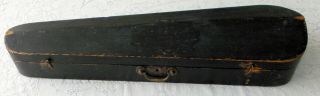 Antique 19th Century Wood Coffin Style Violin Case Full Size (4/4) 3