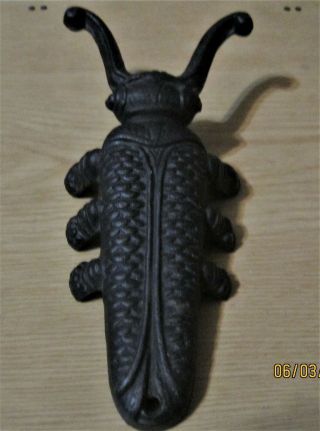 Vintage Cast Iron Boot Jack Shoe Remover Puller Cricket / Beetle / Cock Roach