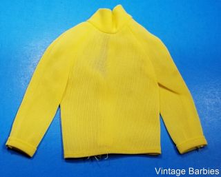 Ken Doll Bold Gold 1436 Yellow Shirt Htf Vintage Mod 1970 