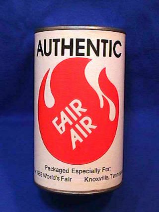Authentic Fair Air 1982 Worlds Fair Knoxville Tennessee Novelty Can
