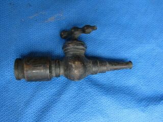 Antique Vintage Brass Water Nozzle Hose Spigot Fire Hose