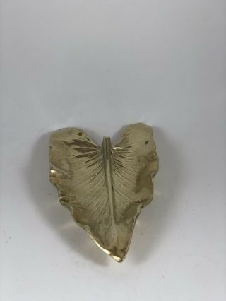 Virginia Metalcrafters Brass Leaf Calla Lily 8” 3