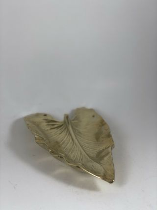 Virginia Metalcrafters Brass Leaf Calla Lily 8” 4