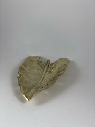 Virginia Metalcrafters Brass Leaf Calla Lily 8” 5