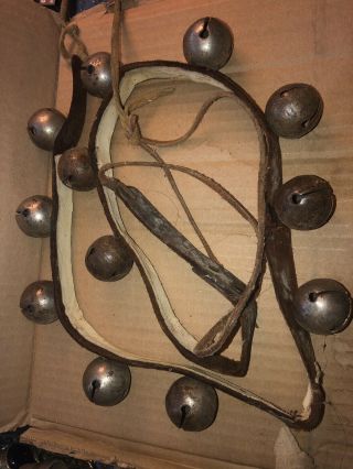 Antique Sleigh Bells Horse Collar 36”