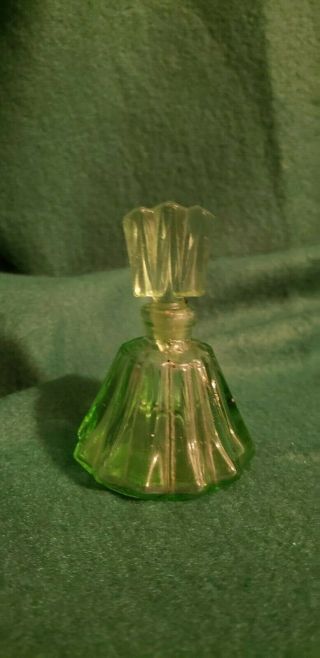 Vintage Antique Green Perfume Bottle