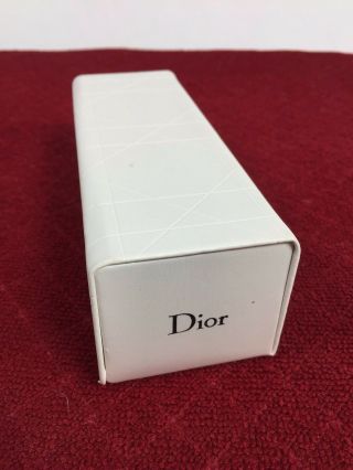 Dior Eyeglasses Case Flip - Top Hard Case Textured White Authentic Vintage Square