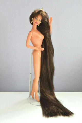 Jewel Mermaid Teresa Doll Vintage Long Hair Barbie Friend Nude Brunette