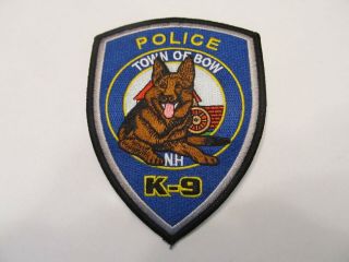 Hampshire Bow Police K - 9 Unit Patch
