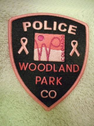 Woodland Park,  Colorado Police Pink Patch - 2018