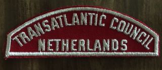 Boy Scouts Transatlantic Council Red & White Csp Netherlands
