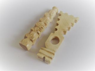 Antique Carved Smoking Pipe Tamper Tampers - Ref4