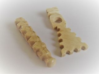 Antique carved smoking pipe tamper tampers - ref4 3