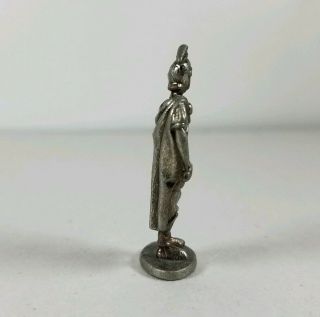 Pewter Roman Trojan Soldier Miniature Figurine Sword Helmet Cape VINTAGE Small 4
