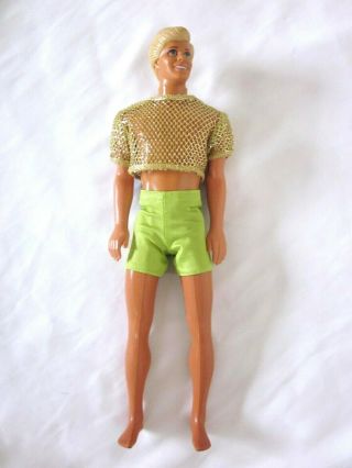 Vintage 1991 Mattel Sun Sensation Ken Barbie Boyfriend Doll Molded Hair 1392