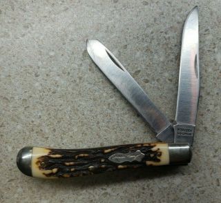 Schrade 285uh Uncle Henry Uh Folding Pocket Knife Trappe Two Blade Vintage