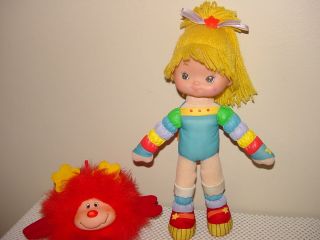 1983 Red Twink Sprite & A Rainbow Brite Doll By Hallmark