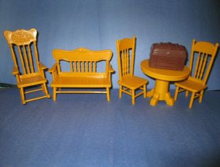 Vintage 1977 Knickerbocker Doll Furniture Betsey Clark Holly Hobbie Raggedy Ann