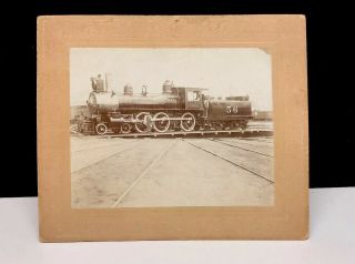 Antique Vintage Real Photo Scr Railway Railroad Train Engine Photo 56
