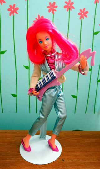 Jem And The Holograms Kimber Doll Clothes Shoes Keytar Instrument Hasbro 1985