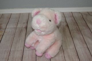 Playful Pals Mervyn ' s Pig Pink Piggy Seated Soft Stuffed Plush Toy 11 