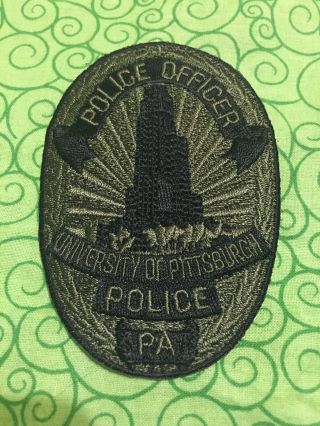 Rare Vintage Obsolete University Of Pittsburgh Pa Police Sert Swat Badge Patch