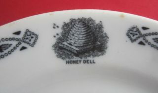 Antique Honey Dell Vintage Shenango Restaurant China Plate For Ch Werner Detroit
