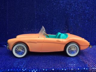 Vintage 1962 Mattel Barbie Convertible Austin Healey Roadster Car Irwin
