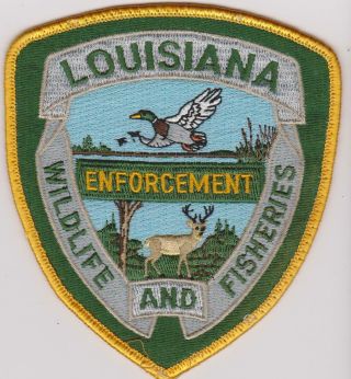 Louisiana Wildlife & Fisheries Law Enforcement Game Warden Police Patch