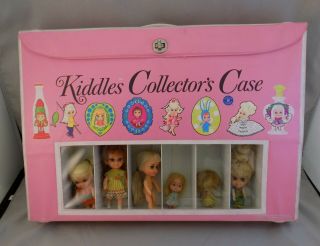 Vintage Liddle Kiddles Collectors Case,  Dolls And Accessories