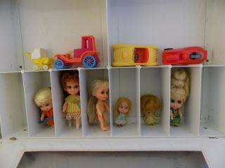 VINTAGE Liddle Kiddles Collectors Case,  Dolls and Accessories 2