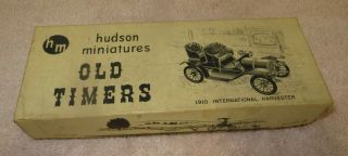 Vintage Hudson Miniatures Old Timers In Orig.  Box - 1910 International Harvester