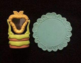 Strawberry Shortcake Deluxe Miniatures Apricot’s Mirror And Floor Only