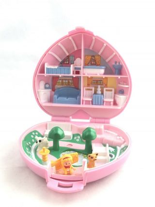 1989 Vintage Polly Pocket Country Cottage Complete Bluebird Compact