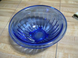 Antique Kitchen Cobalt Blue Depression Glass Mixing Bowl Moderntone?