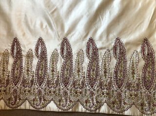 Antique Fabric Embroidered Large
