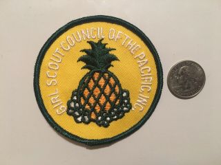 Vtg Girl Scout Patch Council Of The Pacific Islands Inc Hawaii Rare 2