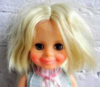 Vintage 1970 Ideal Toy Corp.  Blonde Hair Growing Hair Doll Chrissy 2