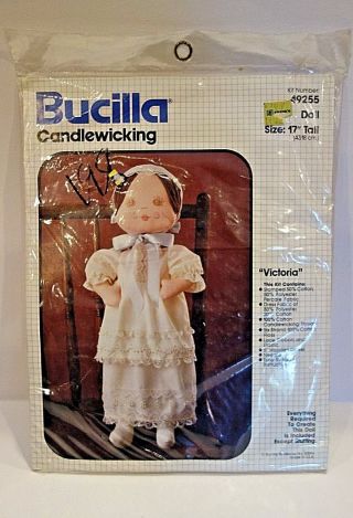 Bucilla Candlewicking Victoria 17 " Doll Kit 49255