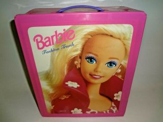 Vintage 1993 Mattel Barbie Fashion Trunk Made In Usa Storage Case For Barbie
