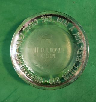 Vintage Fenton Glass,  1969 Apollo Moon Landing Paperweight.  16.  2 oz. 2